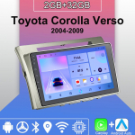 Android Carplay autoraadio Toyota Corolla Verso 2004-2009 multimeediumipleieri peakomplekti stereo GPS-navigatsioon BT WIFI 2+32GB 2+32GB