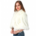 Naised karusnahast kunstmantlid naaritsakarvad Rex k&uuml;&uuml;likukarvad joped Valged mantlid imitatsioon karusnahast kunstrebase krae M valge