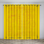 Muusika Lava Elektrikitarri Riiul Trummi Instrumendi Disain P&auml;ikesesirm Kardinad Elutuba Magamistuba Kodu Kaunistus &Otilde;hukesed Kardinad W65X60H(cm)X2Pcs&Hook