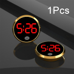 Uus Auto LCD Helendav Digitaalkell Autokell Termomeeter Temperatuurin&auml;idik Elektrooniline Kell Auto Kaunistused