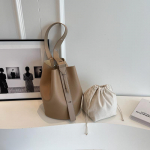 Retro &otilde;lakott-&auml;mbrikottide komplektid naistele 2-IN-1 &uuml;hev&auml;rvilised suure mahutavusega crossbody ostukotid disainer k&auml;ekotid 32x30x22cm must