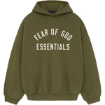 Fear of God Essentials Fliisihoodie S&otilde;jav&auml;elised Meeste Topid Roheline 192BT246255F M black