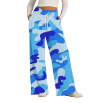 Naiste k&otilde;rge v&ouml;&ouml;kohaga laia s&auml;&auml;rega dressip&uuml;ksid, vabaaja p&uuml;ksid L sinine