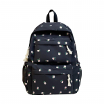 Naiste t&auml;pilise mustriga seljakott, &uuml;likoolilinnaku v&auml;ike lilleline &otilde;pilase koolikott, kerge reisiseljakott mitmev&auml;rviline