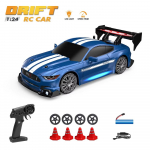 Uus 1:24 2,4G RC CAR 4WD kiire v&otilde;idus&otilde;iduauto Rc Drift GTR kaugjuhtimispult auto laste v&otilde;idus&otilde;idusportauto laste m&auml;nguasi poisile kingitus sinine
