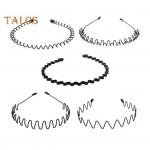 5/8/10 tk Must Metallist Peapaelad Unisex Vedru Laineline Juuksepael Libisemiskindel Spordi Juuksev&otilde;ru Meestele Naistele Treening Igap&auml;evaseks Kandmiseks 5pcs