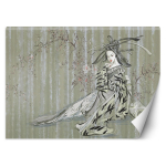 Tapeet Traditsiooniline Jaapani Gei&scaron;a 100x70 roheline