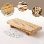 Jalaga alus Puidust pjedestaal Dekoratiivne puidust t&otilde;stja v&auml;ljapanekuks Seebin&otilde;u Lauale pruun