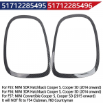 2 tk Tagalambi R&otilde;ngaskatted Korpused OEM 51712285495 51712285496 Auto Tagalampide Raamr&otilde;ngaste Katted BMW Mini Cooper F55 F56 F57 jaoks