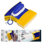 Ruudukujuline topeltpoolne magnetklaasipuhasti 2 puhastuspuuvillaga akna jaoks