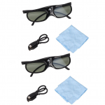 2 tk 144 Hz 3D aktiivse katiku prillid DLP Link LCD objektiivi 3D prillid 3D DLP orojektorite jaoks