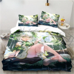 Uus Genshin Impact Nahida Kawaii armas multikas Nahida King, kaheinimesevoodiga kaheinimesevoodiga voodipesukomplekt, mikrokiust v&otilde;i pol&uuml;estrist tekikott 135x200cm 2pcs