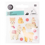 &Eacute;cussons thermocollants - Alpaga - 9 pcs - Customisation textile - Facile &agrave; utiliser - Motif unique