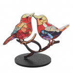 Linnud okstel kaunistused Meisterdamine akr&uuml;&uuml;list v&auml;rviline erksav lamedate loomade kujude kaunistus t&ouml;&ouml;lauale