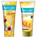 Everyuth Naturals Brightening Sidruni- ja kirssidega n&auml;opesuvahend ja Everyuth Naturals Advanced Golden Glow Peel-off mask