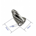 Roostevabast terasest kaitsekonksud Poritiiva vedrukonks, kl&otilde;psatusega Kinnitage k&ouml;is paat Purjepuksiir Laev Mere riistvara Paadid Aksessuaarid