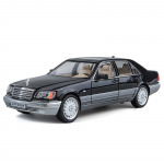 1/24 Scale BENZ W140 S320 SEL Street Edition sulam retro vana auto mudel survevalu metallist klassikalised autod s&otilde;idukid mudel helivalgus lastele m&auml;nguasjad kingitus must