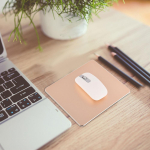 Aluminum NOn slip Gaming Mouse Pad Mat Double Sided Accurate Control Mousepad for PC Gold