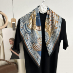 Dekoratiivne lihtsa tekstuuriga siidisall, naiste uus stiil, kevad- ja s&uuml;gissuvine mood, mitmek&uuml;lgne pear&auml;tt, t&ouml;&ouml;sall 70*70cm kollane