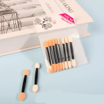 10 tk &Uuml;hekordsed Laugude Varjupintslid Kahepoolsed K&auml;sn Nailon Komplektid Lauv&auml;rvipintslid Meigid Kosmeetika Aplikaator Meigiks 10pcs valge