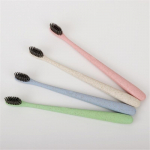 4 tk nisu&otilde;lest t&auml;iskasvanutele m&otilde;eldud hambahari Pehme nano-antibakteriaalne bambusest hambahari