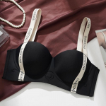 Push-up rinnahoidja v&auml;ikestele rindadele Langemisvastane &otilde;mblusteta terasest r&otilde;ngasta rinnahoidja Ilus seljarinnahoidja &Otilde;mblusteta &otilde;larihm Letter rinnahoidja koguv pehme tugirinnahoidja 32