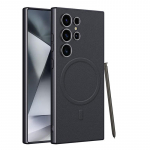 Originaalnahast S24Ultra S25Ultra telefoni&uuml;mbris Samsung Galaxy S23 S24 S25 Ultra jaoks, magnetiline, juhtmevaba, nahatunnetusega, kaitsev &uuml;mbris For Galaxy S23 Ultra&Only Case (No Pen)