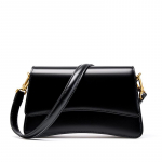 &Uuml;he &otilde;larihmaga crossbody kott Kott Lehma nahk Kvaliteetne Ni&scaron;i Baguette kott K&otilde;rgekvaliteediline Kaenlaalune kott Naiste kott must