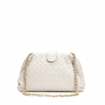 Nahast kootud kott Naiste v&auml;ike ruudukujuline kott Moodne ja mitmek&uuml;lgne ni&scaron;&scaron; &Uuml;he &otilde;la crossbody kott Lehma nahast naiste kott K&otilde;rge kvaliteediga kott Length 28cm x Height 20cm x Width 7cm valge