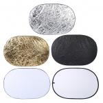 5 &uuml;hes 100x150CM Kaasaskantav Taustapaneel Reflektor Kokkupandav Valguse Hajuti Ketas