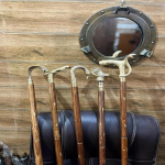 Lot Of 5 Pcs Solid Brass Handmade Walking Stick, Canes for men, Women, Walking Stick Wooden, Gift for Grandfather