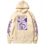 Meeste Pusad Anime Evangelion Graafiline EVA-00 PROTO TYPE Unisex Oversize Pikkade varrukatega Pullover Pusad Harajuku T&auml;navar&otilde;ivad Topid XXXXL khaki