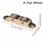 80 T&uuml;&uuml;p Lame/Soonega Kahekordne Ratas Metallist L&uuml;kanduksed Akna Rihmaratas Tugi Alumine Liugrull Jooksusiin Riistvara Tarvikud A