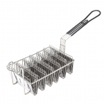 Taco frit&uuml;&uuml;rikorv mahutab 6 koorikut Kummist k&auml;epide Roostevabast terasest Taco kooriku frit&uuml;&uuml;rialus L