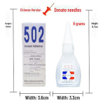 Odegu 502 Kiirliim - 8g V&auml;ike Pudel, Universaalne Tugev Liim, Populaarne Toode