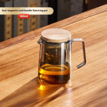 Gianxi Kaane Magnetiline Iminapp Teekann K&otilde;rge Temperatuurikindel Klaasist Teeserviis &Uuml;he Puutega Teekann Eraldusfilter Teetass Veekeetja