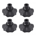 4 tk Toolijalgade kaitsekatted Libisemiskindlad Kulumiskindlad POM plastist tooli jalakaitsed P&otilde;randamurule Telkimiseks Kokkupandav tool Jalak&uuml;tsid Tool 13mm