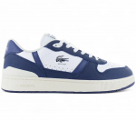 LACOSTE T-Clip Set 224 - Herren Sneakers Schuhe Leder Wei&szlig;-Blau 748SMA0042042 ORIGINAL EU 41 UK 7.5 sinine