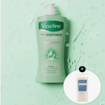 Vaseline Aloe Rahustav Losjoon 450ml + CleanNote Kehapesugeel 180ml Tasuta Kingitus