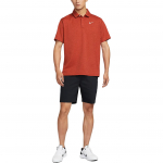 Nike Tour Dri-Fit Kerge Mugav Kiirkuiv Golfipolo S&auml;rk Meeste &uuml;laosad Crimson Dark-Team-Red Light-Ivory FZ7476-671
