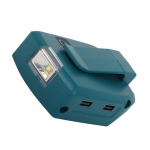 Kahekordne USB LED-valgusti adapter Liitiumaku toiteallikas Laadija muundur 14.4?20V sisend