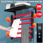 K&auml;ter&auml;tikuivati ​​elektriline soojendus K&auml;ter&auml;tikuivati ​​veekindel k&auml;ter&auml;tikuhoidja Seinale paigaldatav vannilina soojendus Vannituba Left