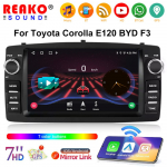Auto videopleier Toyota Corolla E120 BYD F3 2000-2006 jaoks, GPS-navigatsioon, sisseehitatud DSP, CarPlay, autoraadio, Android peaseade 4core-2+32g