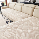 2-osaline reljeefne diivanipadi, lemmikloomavastane, libisemiskindel, kulumiskindel, igal aastaajal masinpestav L-kujuline nurgadiivanikate, sobib 2 kuni 4 kohale 90*240cm aprikoosi