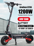 2025 EU New 1200W Motor 48V 13ah Electric Scooter with 11 Inch Tires, Maximum Speed of 45 km/h, Range of 30km Scooter