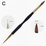 French Stripe Nail Art Liner Pintslikomplekt Otsikud Ultra-&otilde;hukese joonega joonistuspliiats Kahe otsaga UV-geelv&auml;rvimispintslid Manik&uuml;&uuml;ri t&ouml;&ouml;riistad