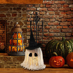Halloween Decoration Figurine Table Collectible Mantel Kitchen Ornaments Light up Spooky 1 Pack