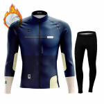 Gobikful Talvine Rattas&auml;rgi Komplekt Termiline Fliisist Rattariided Jalgrattariided Maastikuratta Rattariiete &Uuml;likond 5XL blue