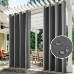 1/2/3/4 V&auml;lisuksed Terrassile Veekindlad, Valgust filtreerivad Privaatsust pakkuvad V&auml;lisuksed Elutuppa, Varjualusesse, Verandale, Basseini &auml;&auml;rde 132&times;214cm(1 Pcs) tumehall v&auml;rv