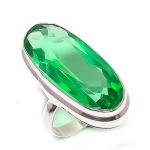 Natural Tsavorite Gemstone Handmade 925 Sterling Silver Jewelry Ring Size 6 w8y27